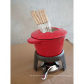 Hot Sell Enamel Cast Iron Fondue Set